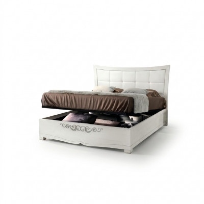 Garnitur Set 3tlg Schlofzëmmer Bett Nuetsdësch Duebel Holz Modern Grupp Better