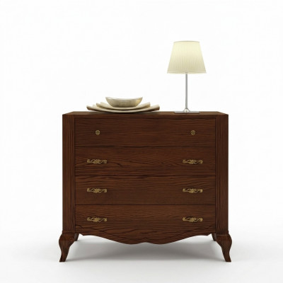 Kombinatioun Set 2-teilg Kommode Spigel Grupp Holz Kommoden Anrichte Miwwelen Schaf