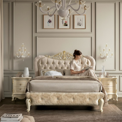 Luxus Chesterfield Bett Better Polsterbett Duebel Italienesche Schlofzëmmer Nei