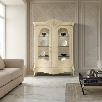 Vitrine Italienesch Luxusmiwwelen Vitrinne Kommodeschaf Glazdesgin Schaf