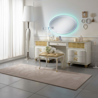 Luxus Set Schminktisch Spigel XXL Konsole Kommode Schlofzëmmer Modern Komplett