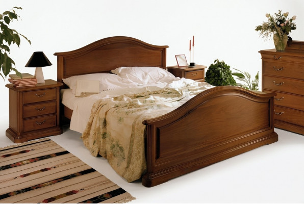 Bett Nuetsdësch Kleederschaf Schlofzëmmer Kommode Hotel Duebel Nei Set 3tlg.
