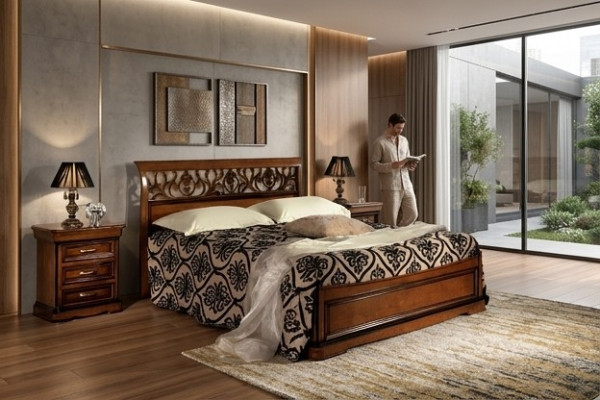 Bettmiwwel Duebelbett Naturholz Schlofkummer Miwwel Design Better Miwwel Italien