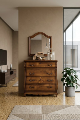 Kommod Sideboard Schaf Holz Kommoden Italienesch Miwwelen Massiv Spigel 2tlg