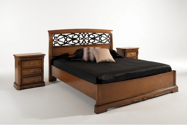 Holzdoppelbett Better Massivholz Schlofzëmmer Miwwelen Vaccari cav giovanni Bett