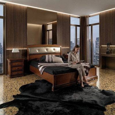 Bett Duebelbett Vaccari cav giovanni Massivholz Schlofzëmmer Design Miwwelen Nei