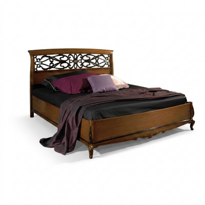 Bett Duebelbett Design Schlofzëmmer Massivholz Vaccari cav giovanni Miwwelen Nei