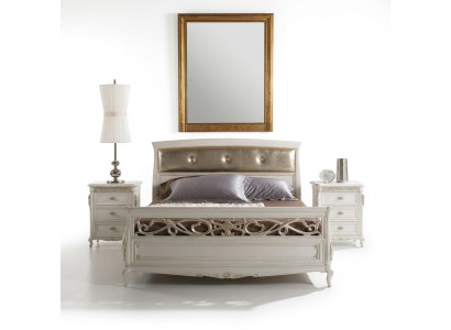 Design Schlofkummer Miwwelen Duebelbett Massivholz Vaccari cav giovanni Miwwelen Nei