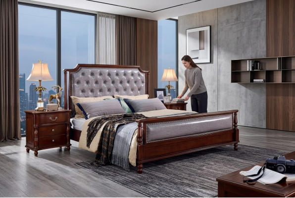 Schlofkummer Bett Nuetsschaf Betten Holz Grupp Duebel Design Set 3-Deeler.