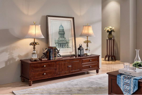 Wunnzëmmer Schaf TV Schaf Miwwelen Schief Regal Sideboard RTV
