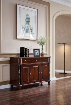 Kommode Braun Anrichte Sideboard Massiv Holz Schaf Möbel Design