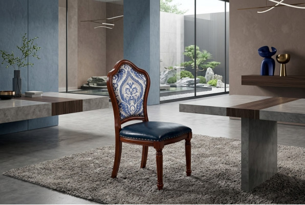 Komplett Set Iesszëmmer Grupp Holz Still Iessgarnitur Luxus Miwwelen 6