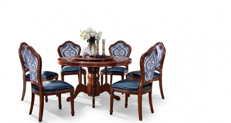 Iesszëmmer Ronnt Dëscher Iessdësch Design Dësch Miwwelen Massivholz Luxus