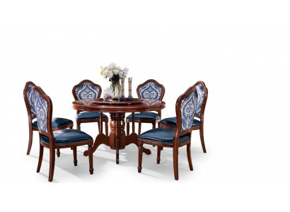 Iesszëmmer Ronnt Dëscher Iessdësch Design Dësch Miwwelen Massivholz Luxus