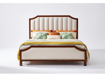 Bett 2x Nuetsdëscher 3 Stéck Schlofzëmmer Set Design Klassesch Luxus