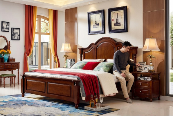 Klassescht Duebelbett Schlofkummer Bett Möbel Holz Better Massiv Braun