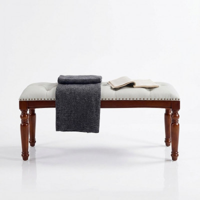 Foussstell Schlofzëmmer Hocker Design Bänk Wunnzëmmer Sëtzbank Fauteuil