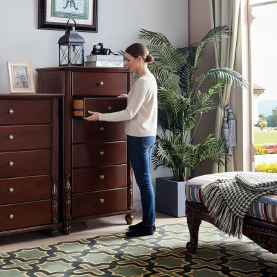 Kommodë Wunnzëmmer Kommodë Schief Massivholz Sideboard Schaf Miwwelen Nei