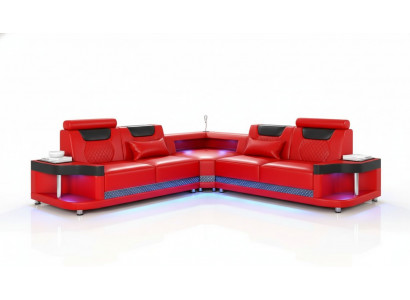 Design Esk Ecksofa L-Form Modern Sofas Ledersofa Couch Wunnlandschaft Sofa Nei