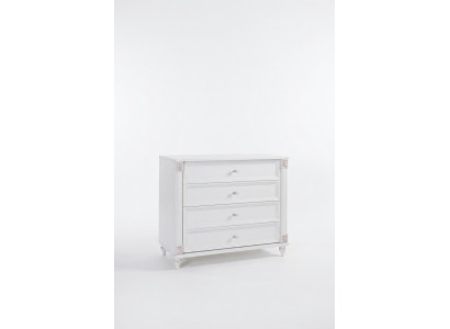 Kannerzëmmer Modern Kommode mat Tiräng Miwwele Massivholz Designer Zëmmer Nei