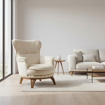 Sëtz Luxus Design Textil Wunnzëmmer Klassesch Stil Lounge Miwwelen
