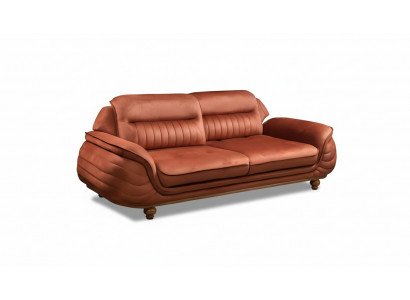 Sofa 3 Sëtzer Miwwelen Stoff Dräisëtzer Sofaen Wunnzëmmer Klassesch Stil