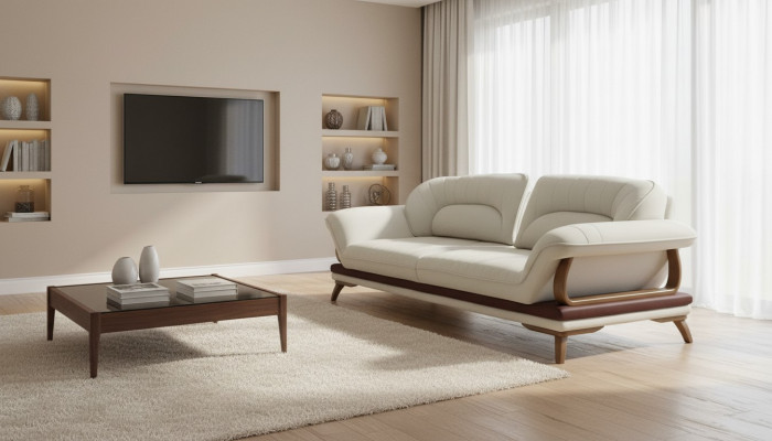 Sofa 3er Klassesch Couchen Luxus Miwwelen Sofas Polster Couch Dräisëtzer