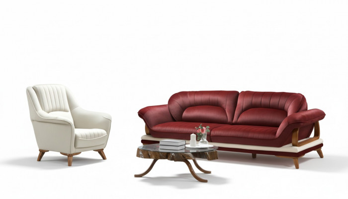 Sofa 3 Sëtz Design Sessel Polstersëtz Klassesch Design Dräisëtzer