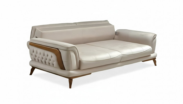 Couch Sofa Klassesche Stil Canapéen Drësëtz Sofa Miwwelen 3 Sëtzplazen