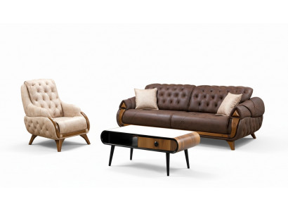 Canapé Klassesch Canapéë Luxus Miwwelen Sofas Canapé Dräisëtzer 3 Sëtzer