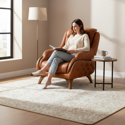 Sëtz Sessell Modern Design Wunnzëmmer Polster Eensëtzer Relax Stil