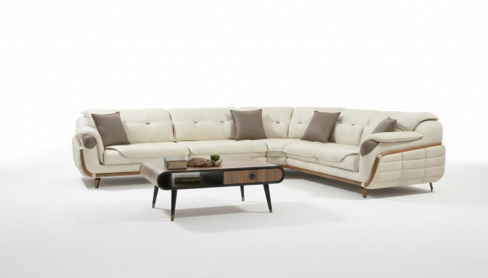 Eckcouch L-Form Stoff Luxus Sofa Wunnlandschaft Polstersofa Couchen
