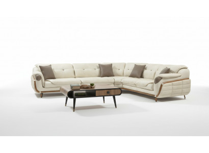 Eckcouch L-Form Stoff Luxus Sofa Wunnlandschaft Polstersofa Couchen