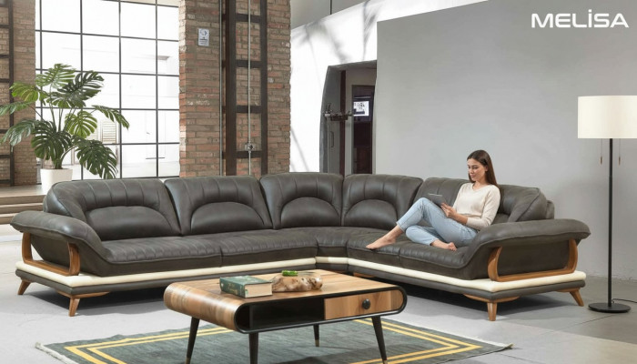Wunnzëmmer Textil L-Form Sofas Couchen Nei Sofas Eck Ecksofa Couch