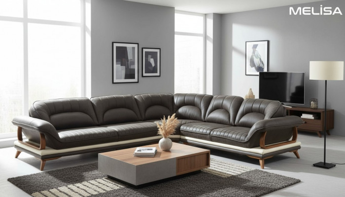 Wunnzëmmer Textil L-Form Sofas Couchen Nei Sofas Eck Ecksofa Couch