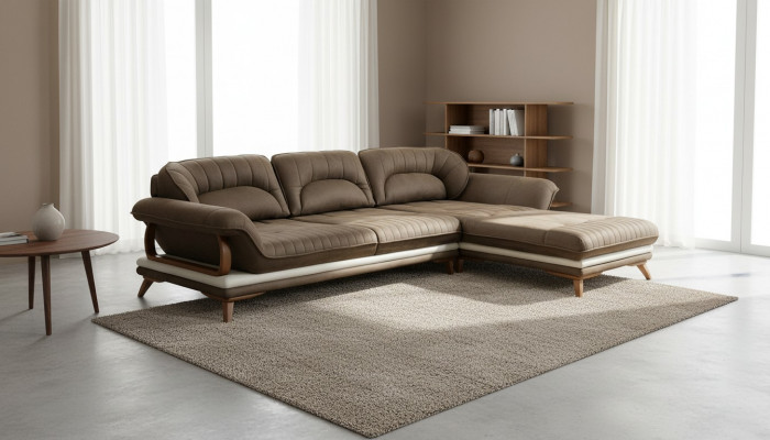 Eckcouch Wunnlandschaft Polster Ecksofa Garnitur Luxus Sofen L Form