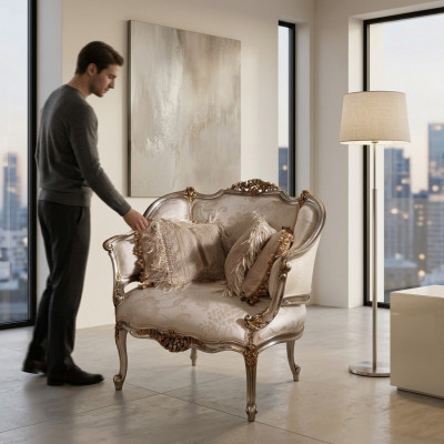 Këssen Sëtz Couchen Einsitzer Neit Fotell Couch Sofa Couchen Designer Textil
