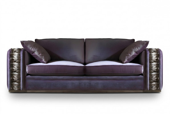 Canapé 3 Plazen Design Canapéë Gestofféiert Couchen Textil Relax Klassesch Miwwelen Canapé
