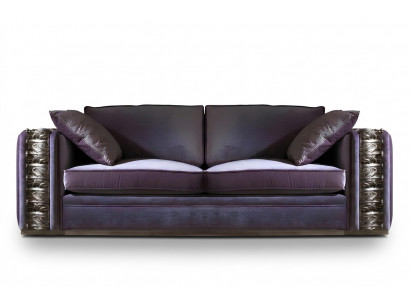 Canapé 3 Plazen Design Canapéë Gestofféiert Couchen Textil Relax Klassesch Miwwelen Canapé