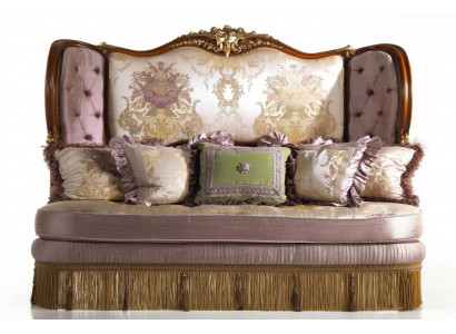 Zäitlech Eleganz Stilvoll Lila Chesterfield Dräisëtzer-Sofa fir Äert Doheem