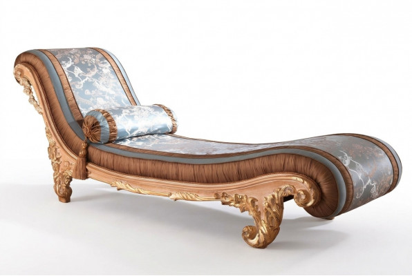 Liichte Art déco brong Komfort Luxus Liichte Relax Chaiselongue Italienesch Miwwelen