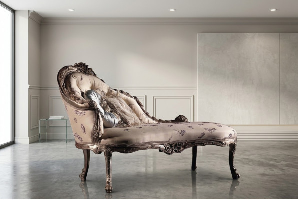 Chaiselongue Luxus Léif Wunnzëmmer Chaiselounge Léien Relax Bänk Echt Holz Nei