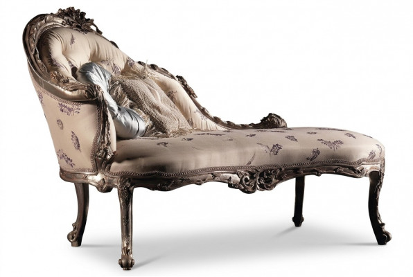 Chaiselongue Luxus Léif Wunnzëmmer Chaiselounge Léien Relax Bänk Echt Holz Nei
