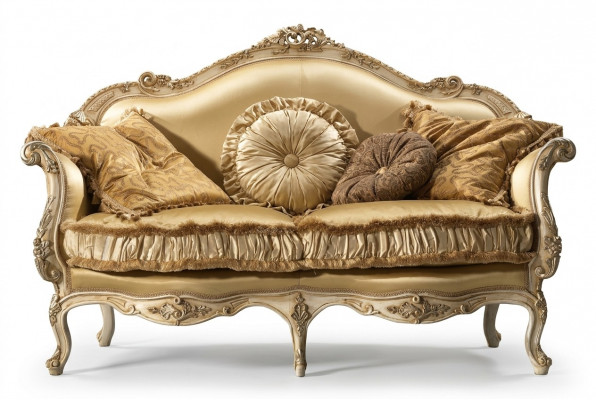 Canapé Zweesëtzer 2-Sëtzer klassesch Canapéën Luxusmiwwelen Canapéën Polsterkanapé Couch Nei