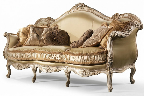 Textil Sofa Couch Polstersofa 3 Sëtz Couchen Sofen Art déco Drësëtzer Nei