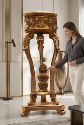 Design Kolonn Antik Dekosoul Kolonnen Blummesoul Stänner Piedestal Barock