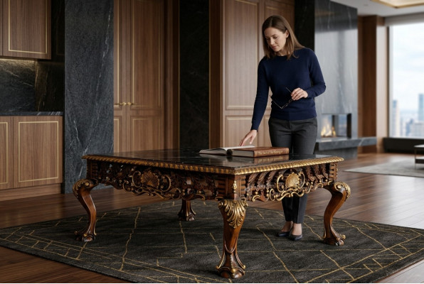 Niewendëschel Dëscher Canapé-Dësch Kaffisdësch Design-Dësch Wunnzëmmertësch Miwwelen