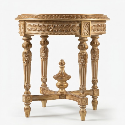 Couchtisch Dësch Säitendësch Wunnzëmmerdësch Holz Royale Säitendësch Barock Miwwelen