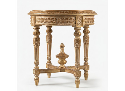 Couchtisch Dësch Säitendësch Wunnzëmmerdësch Holz Royale Säitendësch Barock Miwwelen
