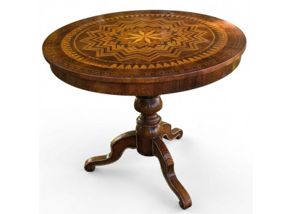 Iessdësch Rond Dësch Iesszëmmer Wunnzëmmer Garnitur Holz Design Dëscher Ronn Nei